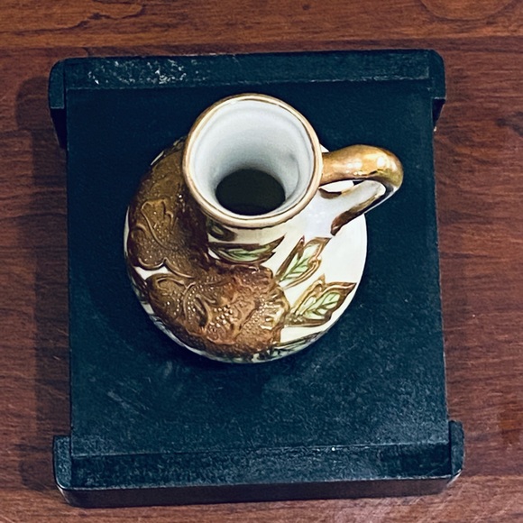 🌟2xHP🌟ANTQ 1920-30s Gilded Porcelain Ewer (Decorative Pitcher) Shofu of Nagoya - Picture 7 of 11